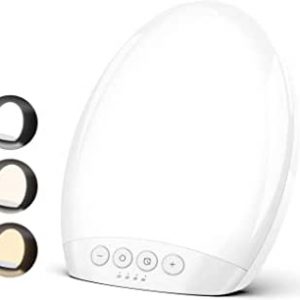 TECBOSS Lampe de Luminothérapie 10000 Lux Sans-UV LED avec Luminosité Réglable, 4 Réglages de Minuterie avec Fonction Mémoire, Format Compact, Approuvé et Certifié MHRA/CE